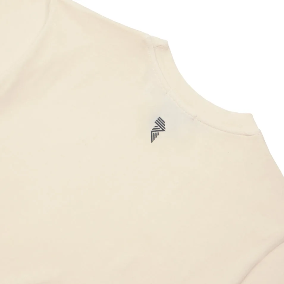 MicroPiqueKnit LOGO CROP TEE OFF WHITE
