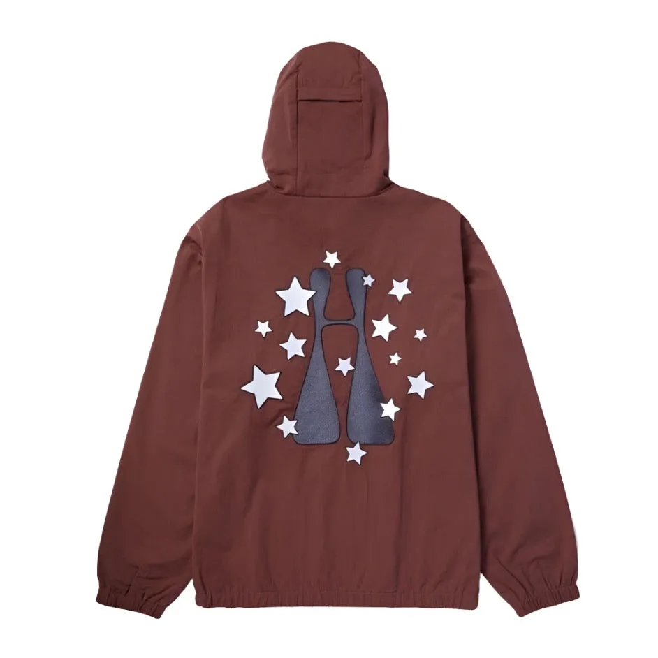 Formal Wear Metallic Details Huf Stardust Jacket Eggplant