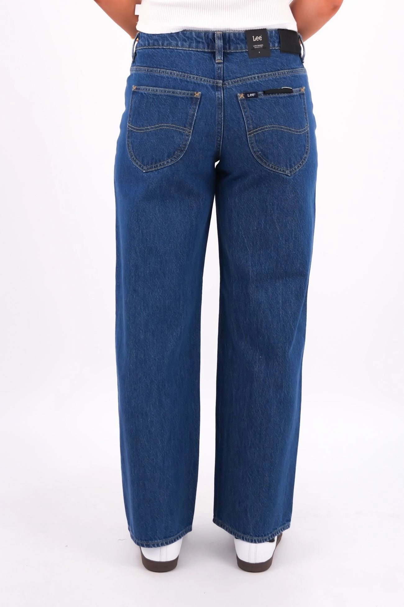 Strong Stitch Low Baggy Jean Blue Quarter Petite
