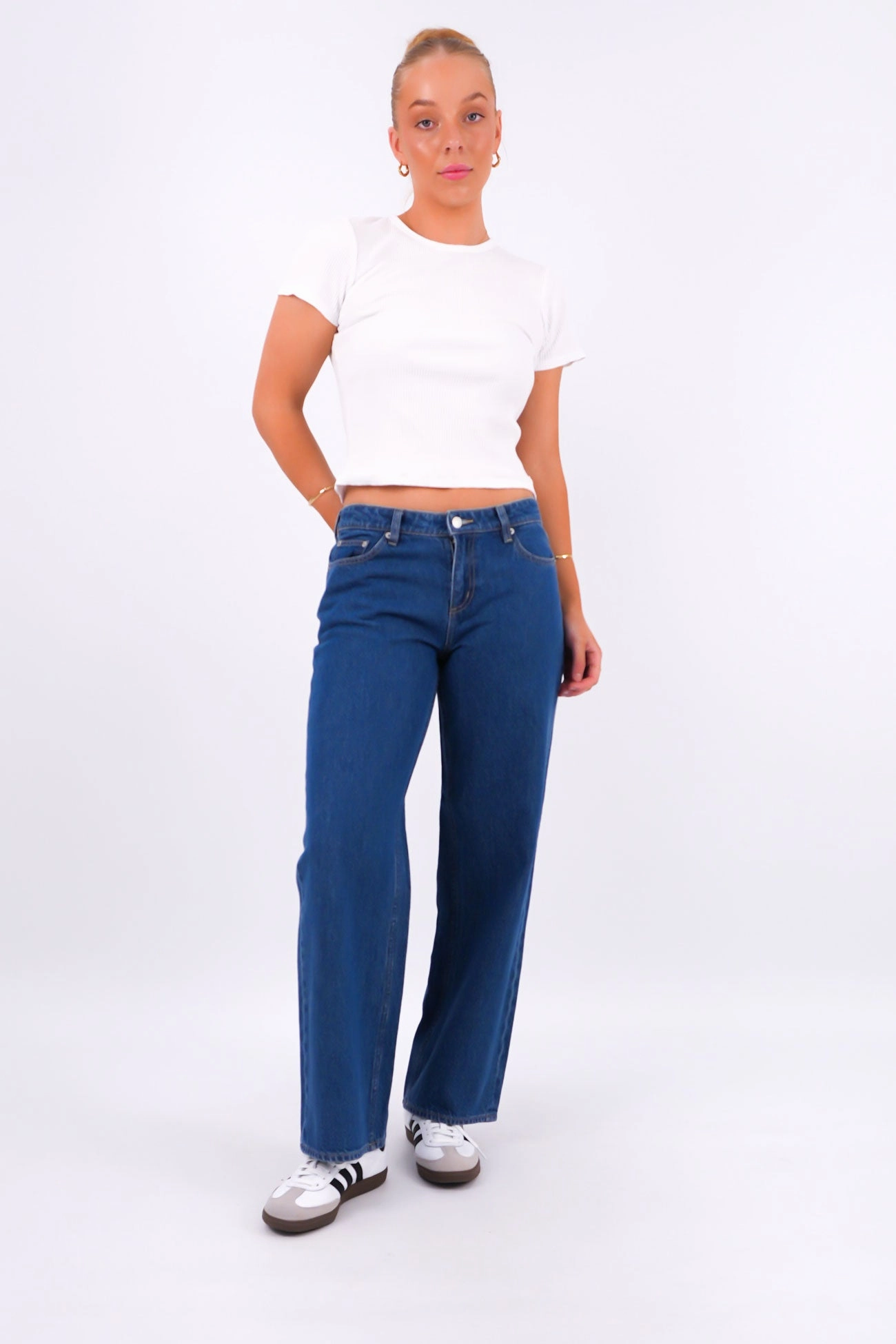 Low Baggy Jean Blue Quarter Petite Neutral Fabric