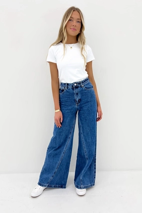 Fashion Lover Youth Style Smooth Simple Detail A 94 Super Wide Jean Chantell