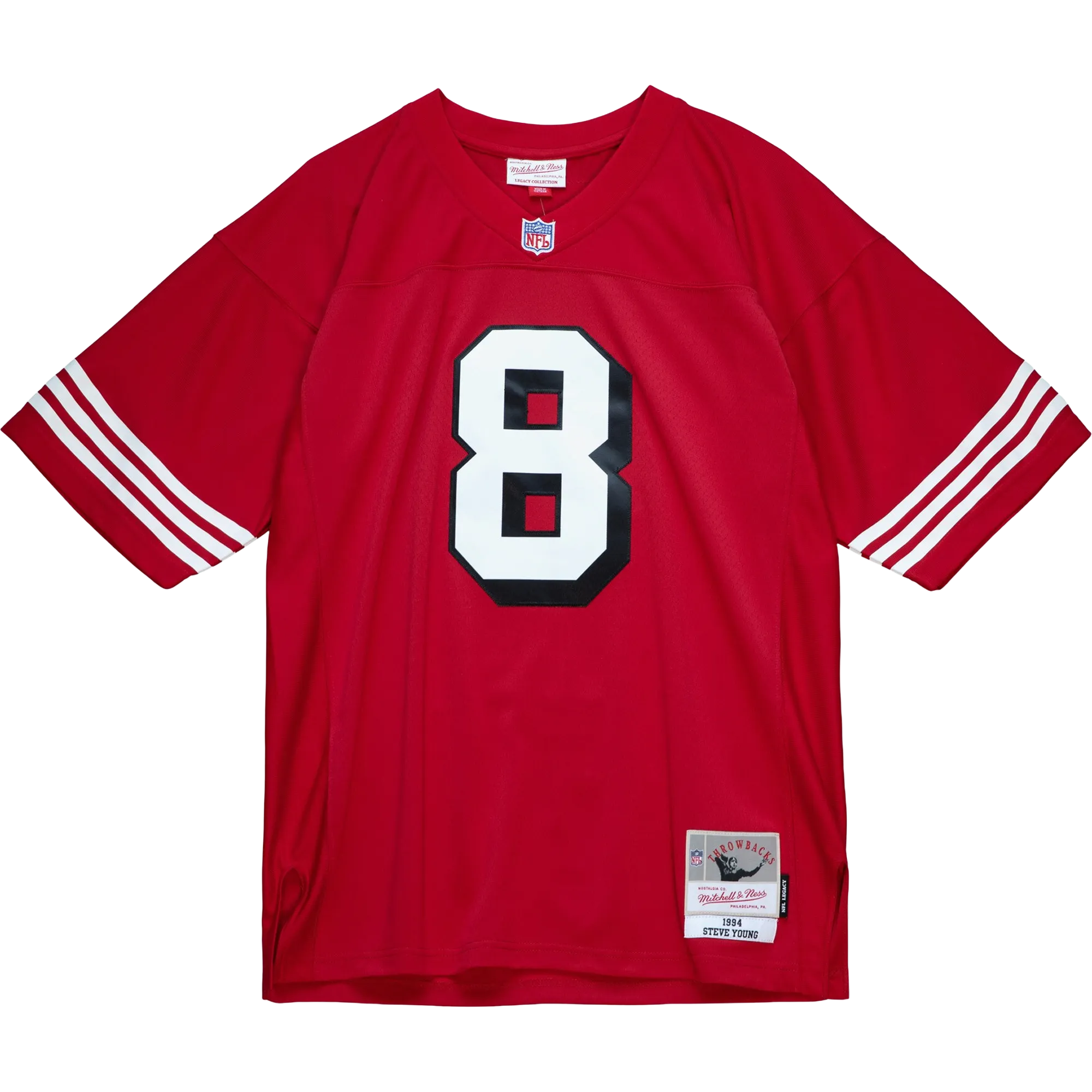 Men's Steve Young Scarlet 49ers 1994 Legacy Jersey Digital Glow