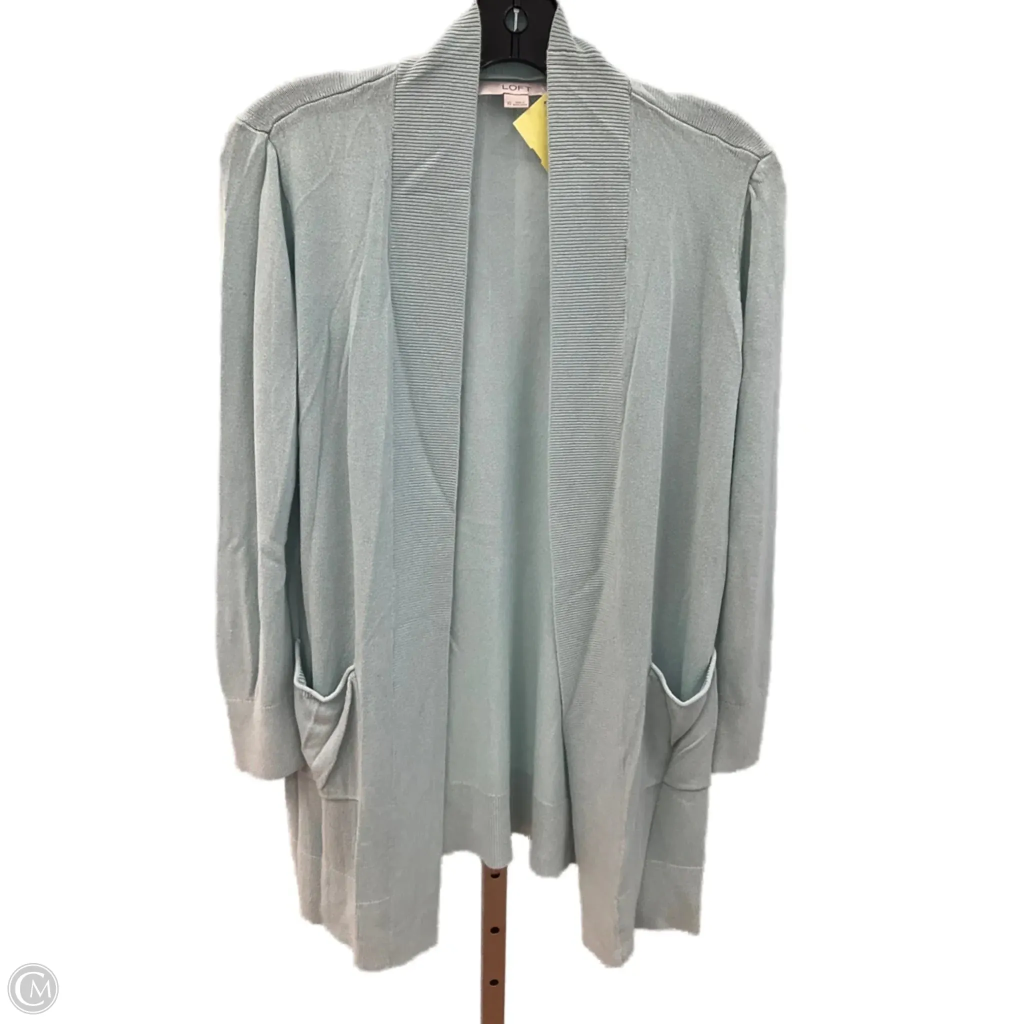 Sweater Cardigan By Loft In Green, Size: Xs CoolingChannelFabric Glitter Fit