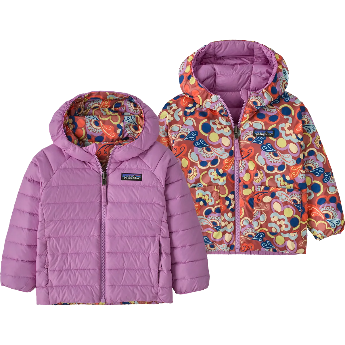 Youth Baby Reversible Down Sweater Hoody Dry Touch