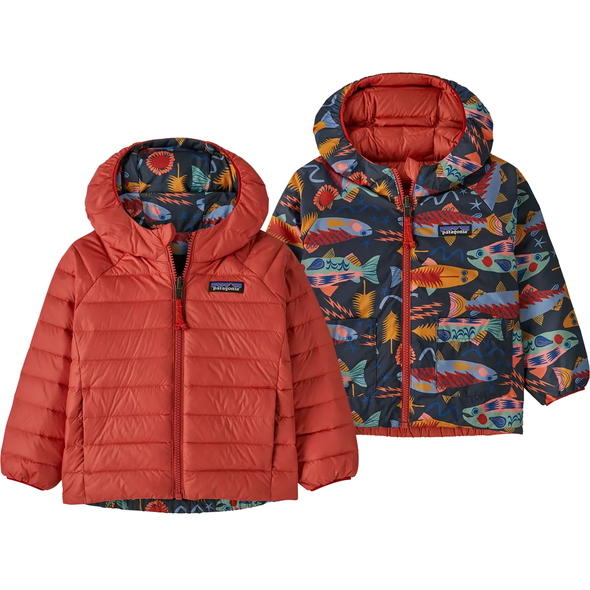 Youth Baby Reversible Down Sweater Hoody LowProfile Fasteners Bold Step