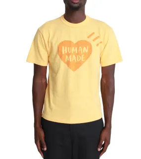 Breathable Stretch Fabric NoIrritationSeams Human Made Color T-Shirt Orange