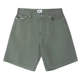 Obey Baggy Bigwig Denim Short Laurel Wreath Water Resistant Seamless