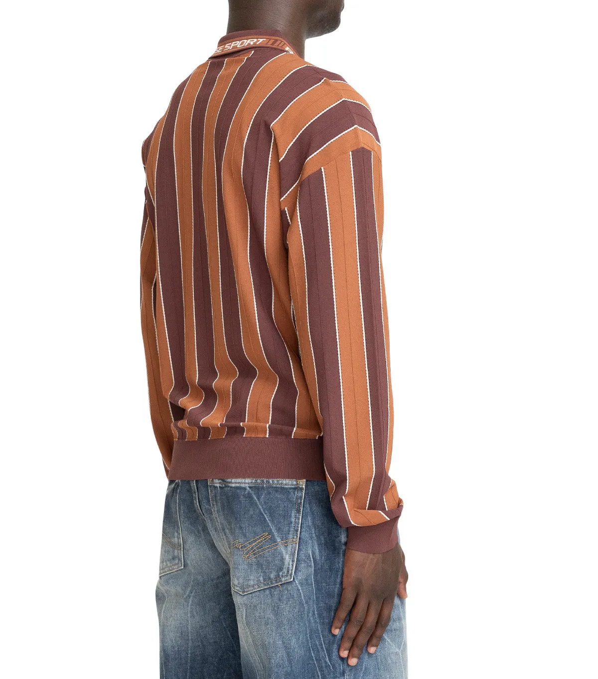Sustainable Manufacturing Self Love Martine Rose Logo Polo Brown