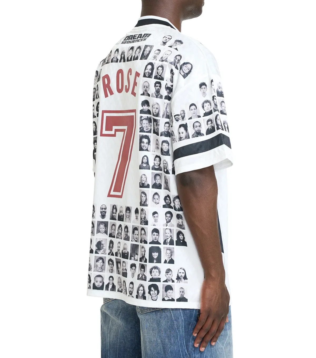 Luxury Core Spirit Glow Martine Rose Printed Football Top White