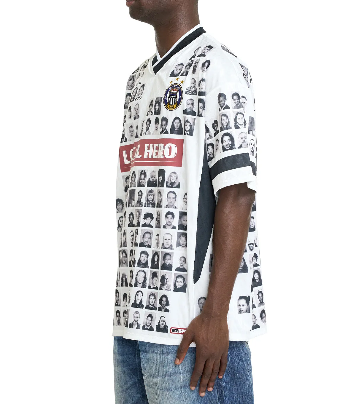Martine Rose Printed Football Top White ZeroWaste Production