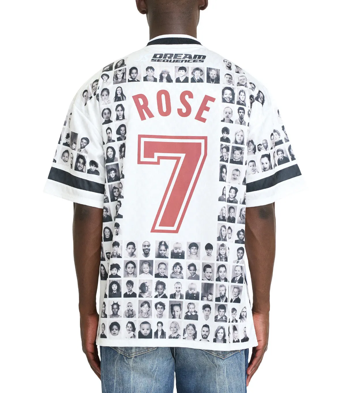 FadeResistantDye Quick Wear Martine Rose Printed Football Top White