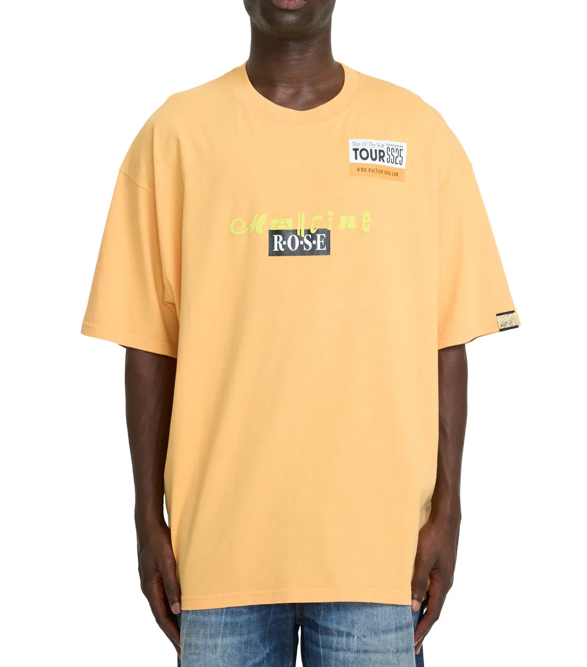 FrictionResistantFabric Martine Rose Short Sleeve Oversized T-Shirt Orange