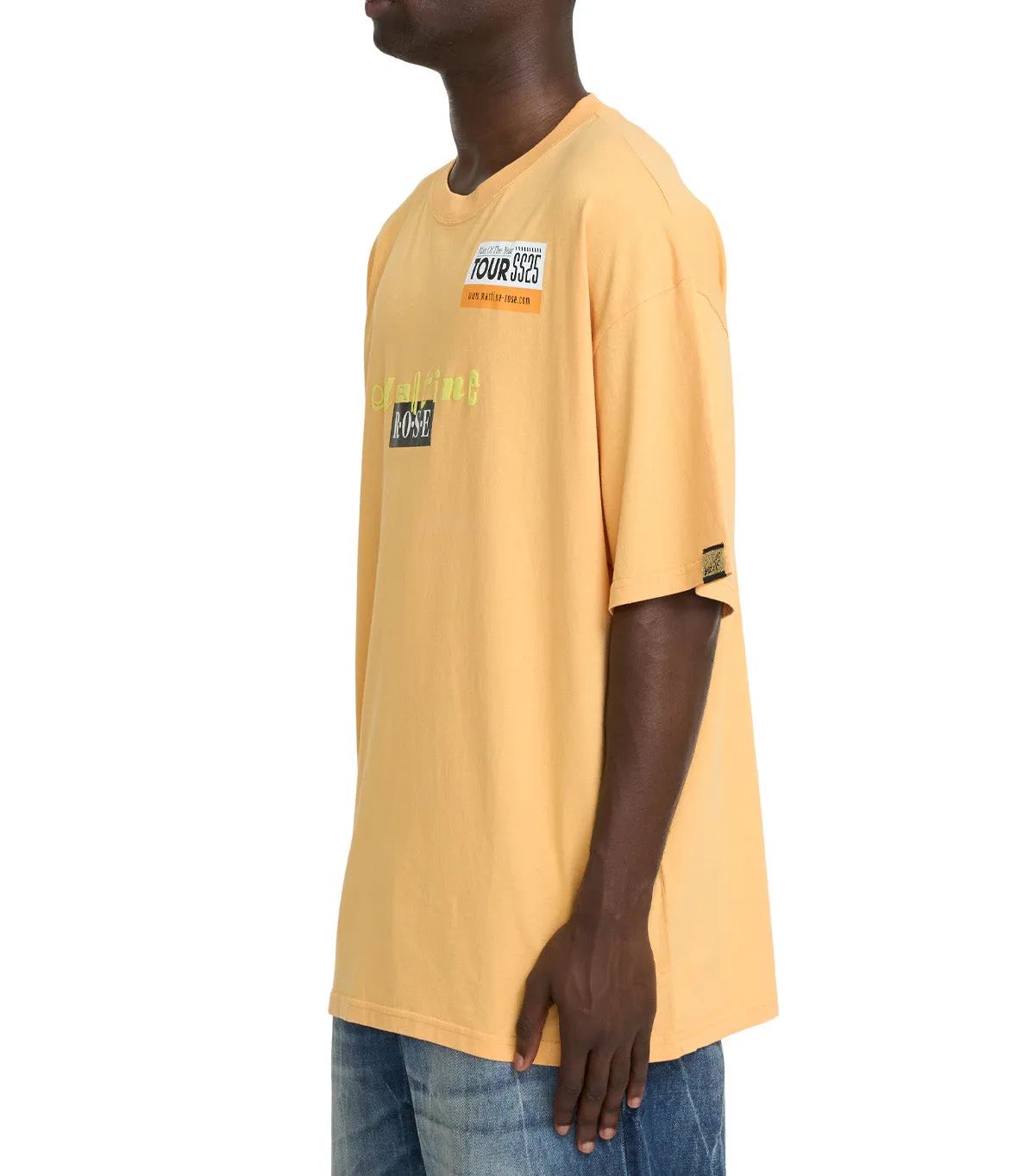 Martine Rose Short Sleeve Oversized T-Shirt Orange Ice Fit Dance Light