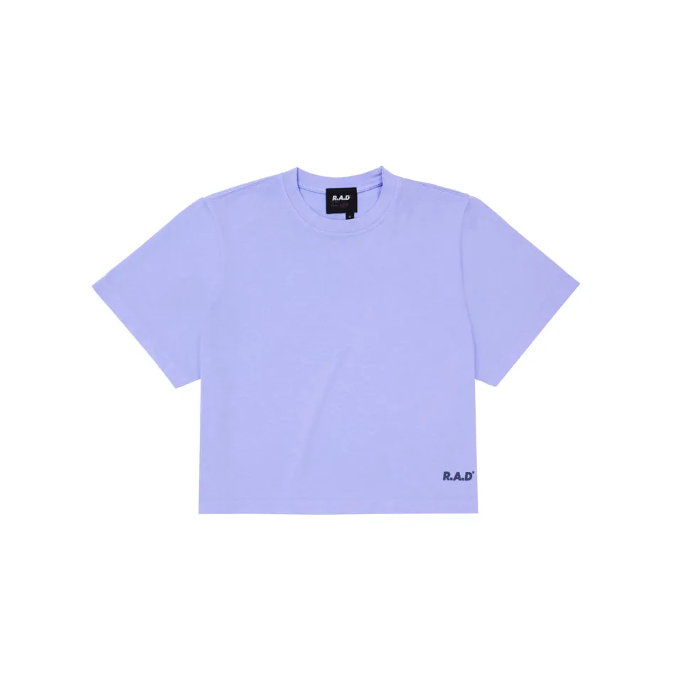 Anti microbial coating dry cleanable LOGO CROP TEE BABY LAV