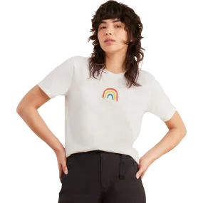 Women's Rainbow Short Sleeve Tee Resort Mood MinimalistStyle