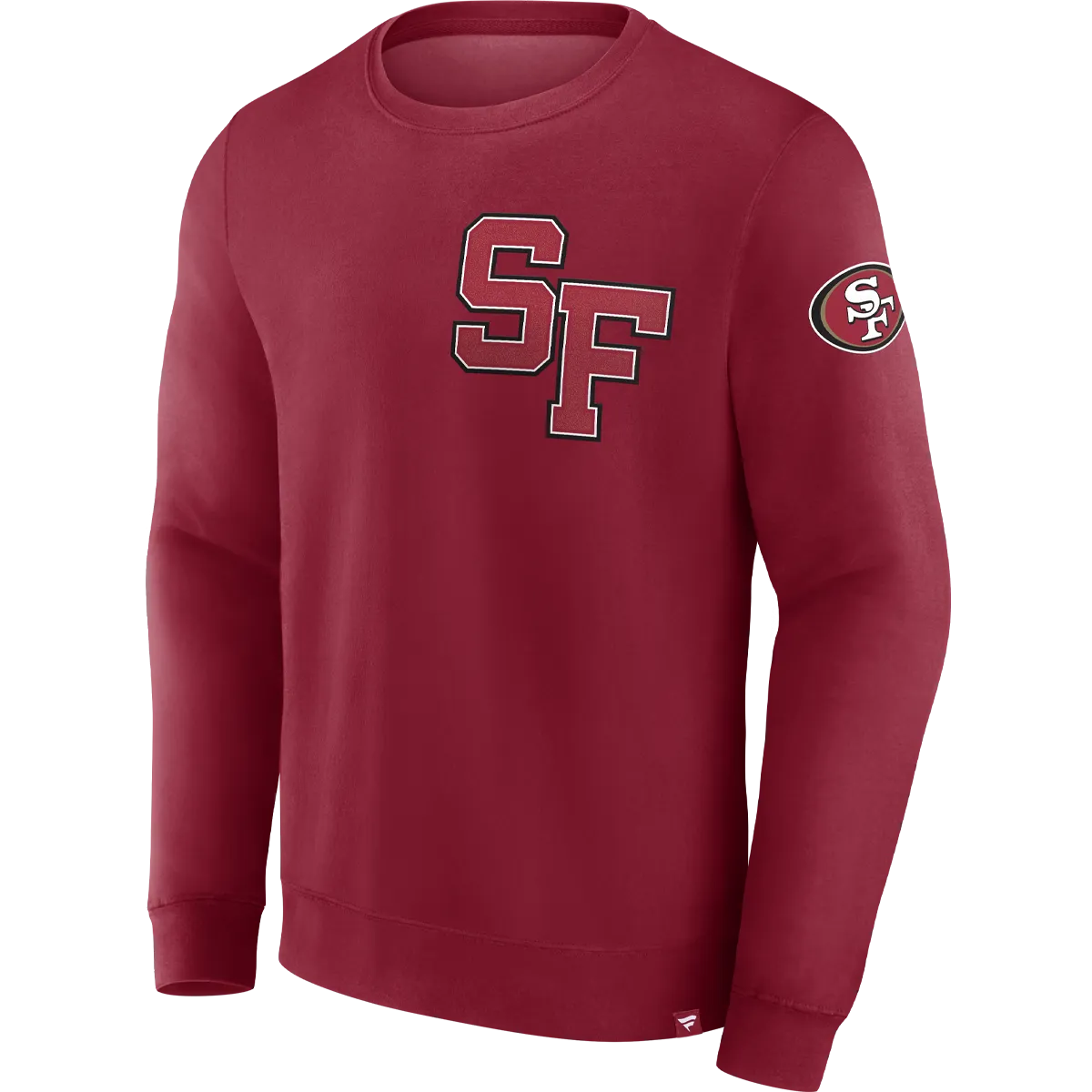 American Ease WrinkleResistantCloth Men's 49ers Varsity Letter Long Sleeve Crew