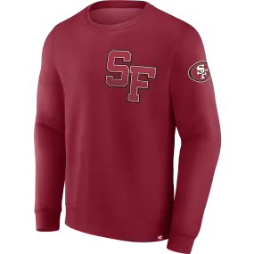 Men's 49ers Varsity Letter Long Sleeve Crew Game Day Luxury Touch