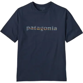 Men's 73 Skyline Text Logo Organic T-Shirt MultiFunctional Pockets