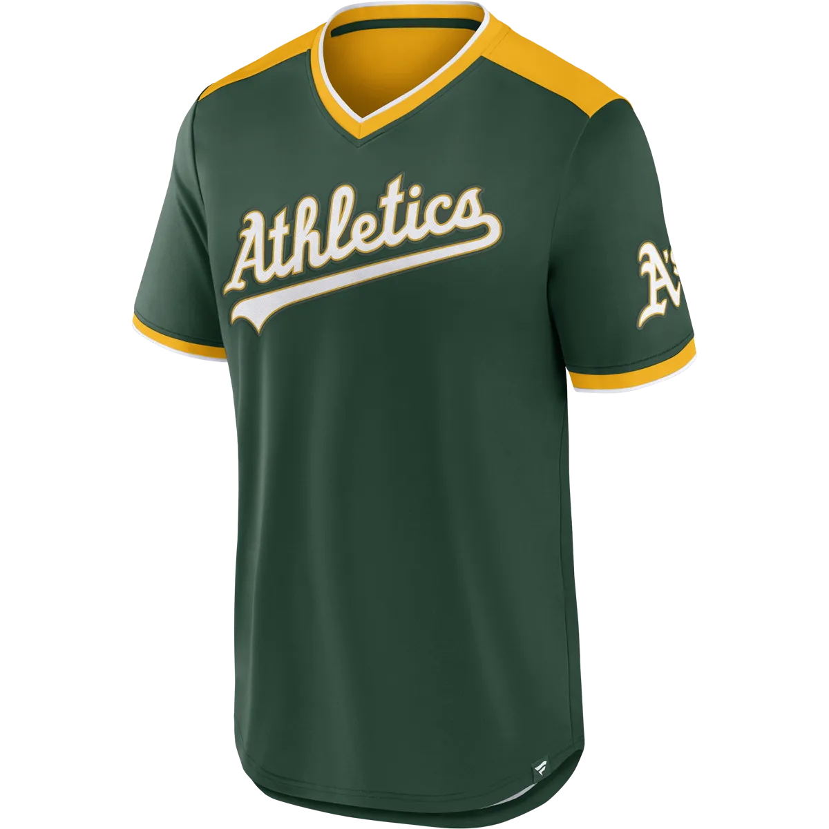 Men's A's Fundamentals Poly Walk Off Short Sleeve Cool Frame