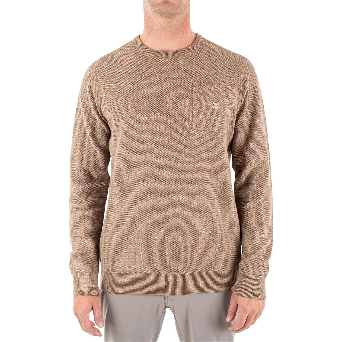 Elegant Glow HypoallergenicMaterial Men's Brine Crew Sweater
