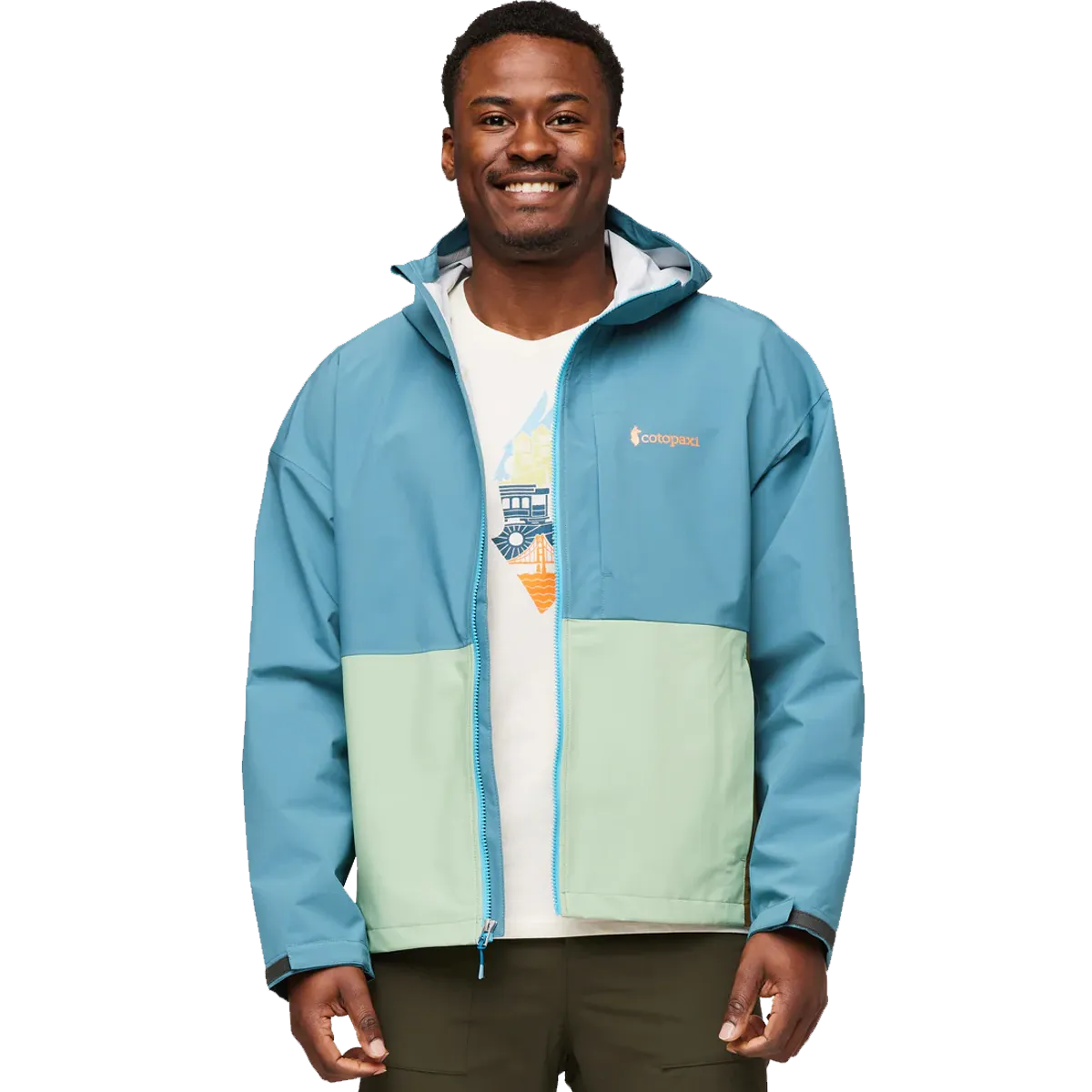Vented Panels AntiPilling Finish Men's Cielo Rain Jacket