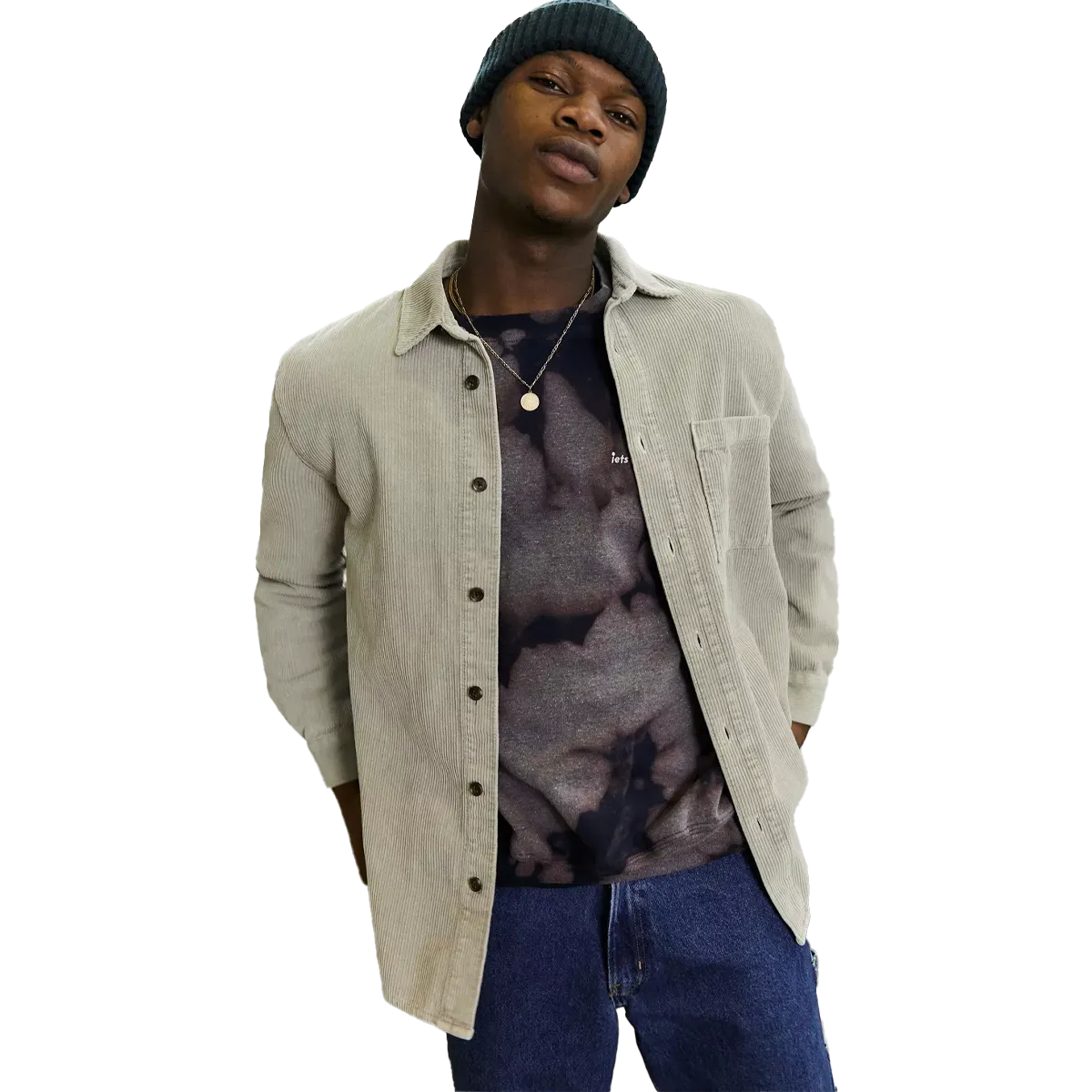 Royal Charm EcoDyeProcess Men's Corduroy Shirt