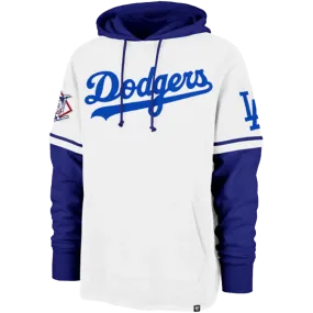 Men's Dodgers Cooperstown 47 Shortstop Pullover Hoodie Net Fit Warm Fit