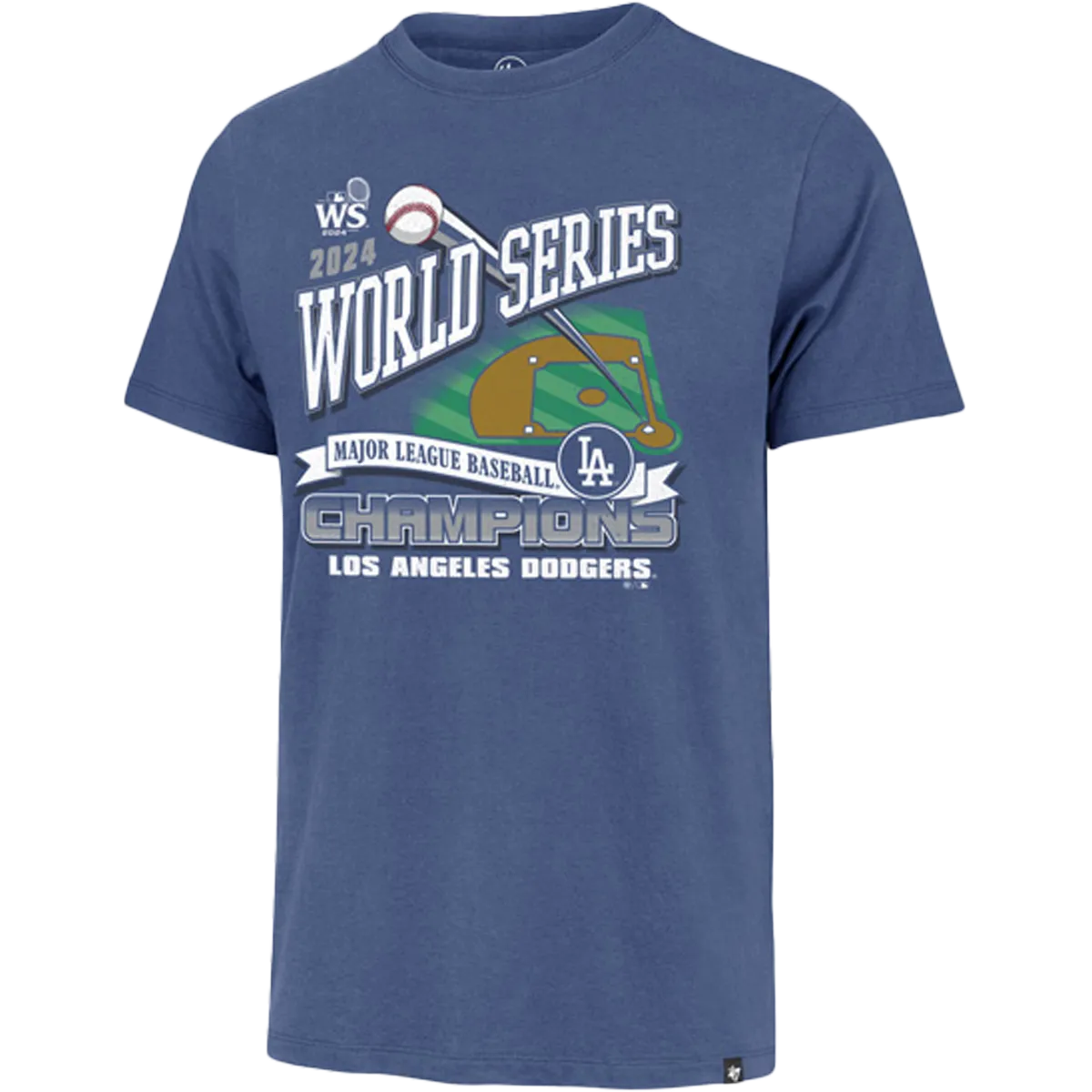Men's Dodgers World Series Champs Franklin Tee MoistureControl Lining QuickDry Material