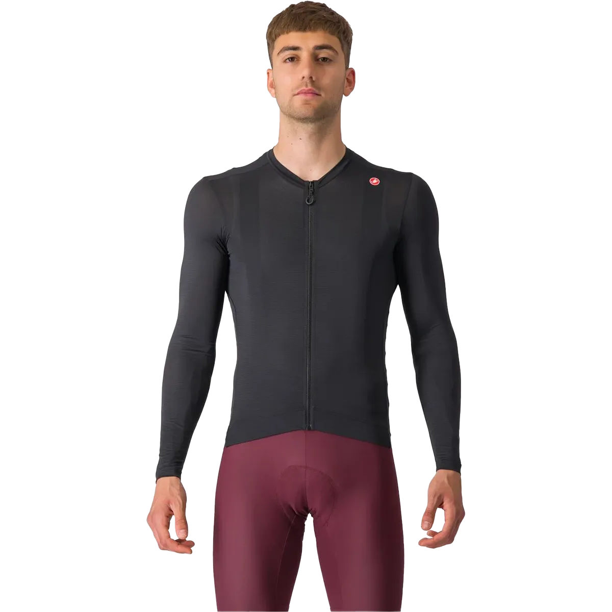 NoSlip Hem Men's Espresso Long Sleeve Jersey