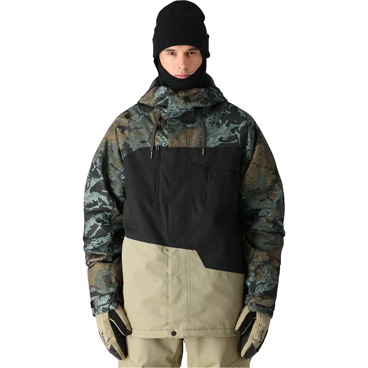 Quiet Luxury SeamlessPockets Men's Geo Insulated Jacket
