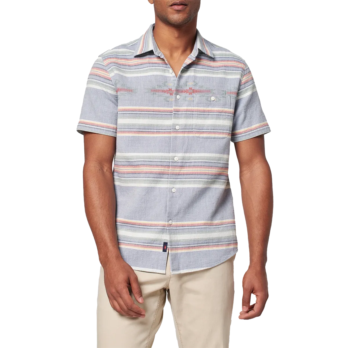 Men's Good Feather Short Sleeve Shirt Machine Fit