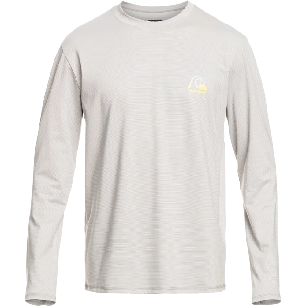 Men's Heritage Heather Long Sleeve Rashguard Concert Vibe AbrasionResistant Fabric
