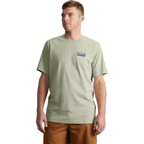 Men's Leightweight Short Sleeve Script Patch T-Shirt QuickDryTech MoistureControlClothing