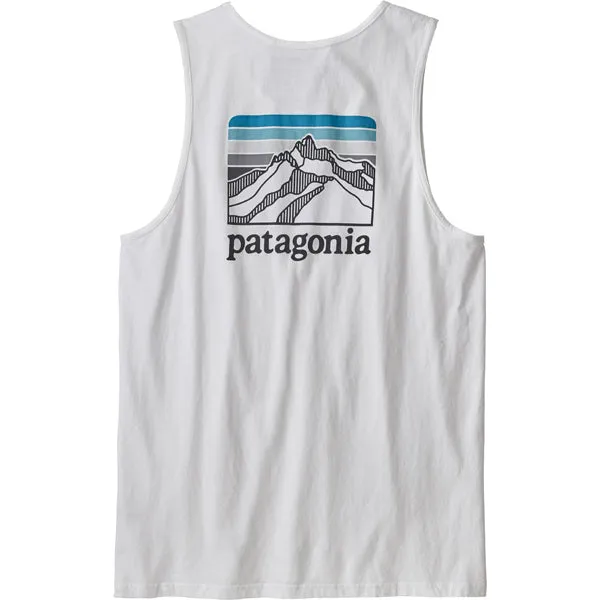 ZeroWaste Production Men's Line Logo Ridge Organic Tank