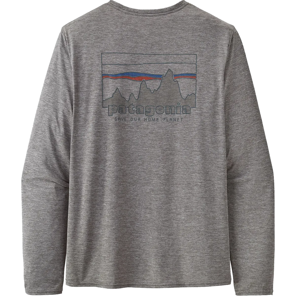 Men's Long Sleeve Capilene Cool Daily Graphic Shirt HighNeckStyle MinimalistStyle