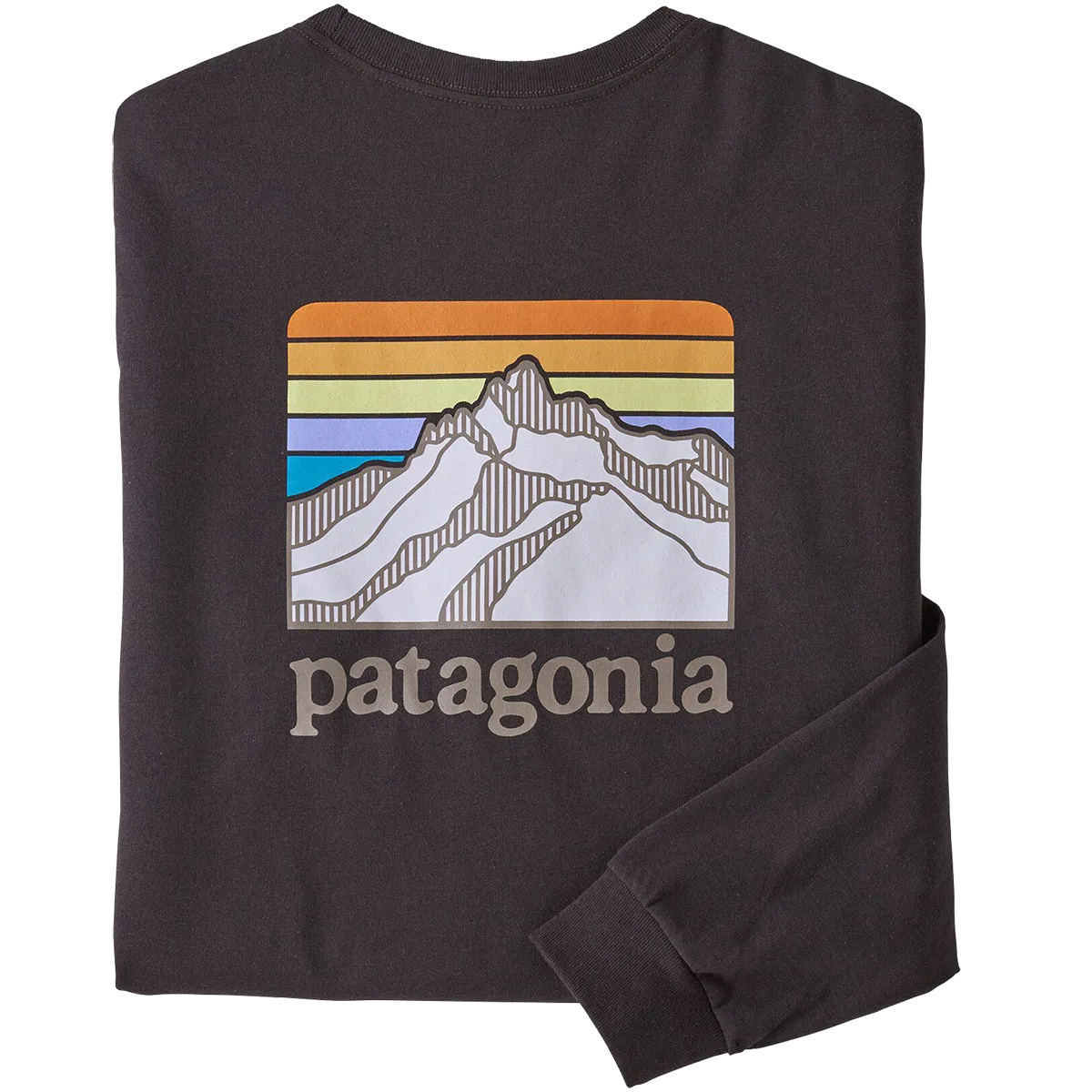 Men's Long-Sleeved Line Logo Ridge Responsibili-Tee Sky Mood