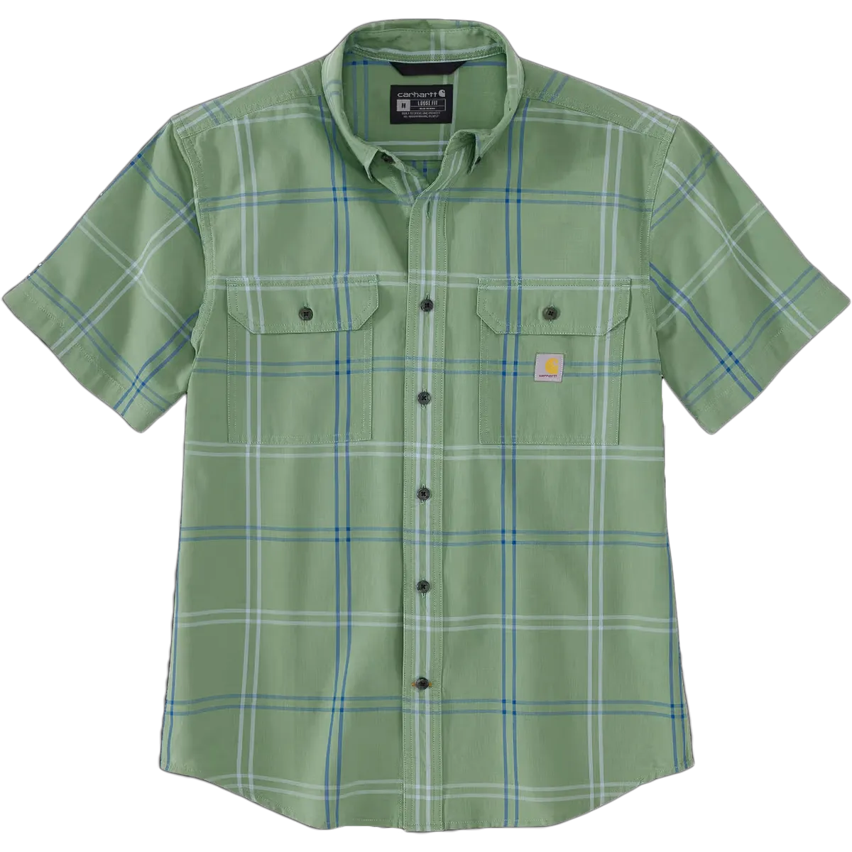 Men's Midweight Short Sleeve Plaid Shirt Rustic Ease