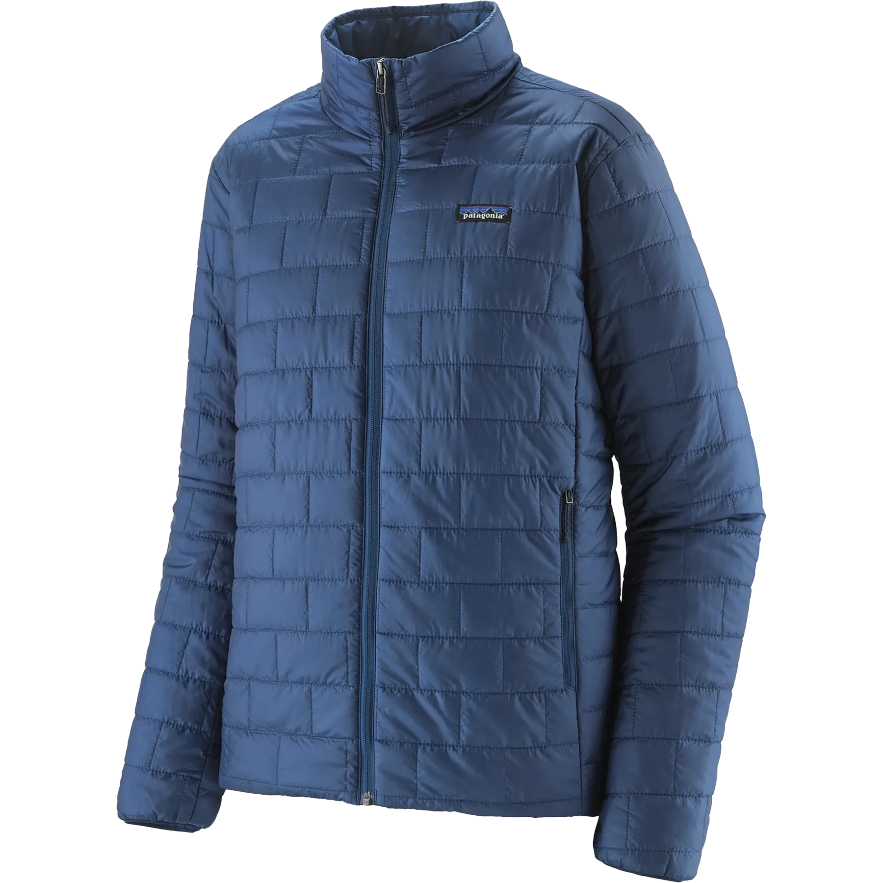 Placket Closure Men's Nano Puff Jacket
