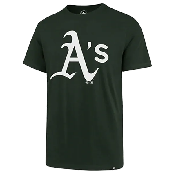 Men's Oakland Athletics Imprint Super Rival Tee Green Fit Bold Core
