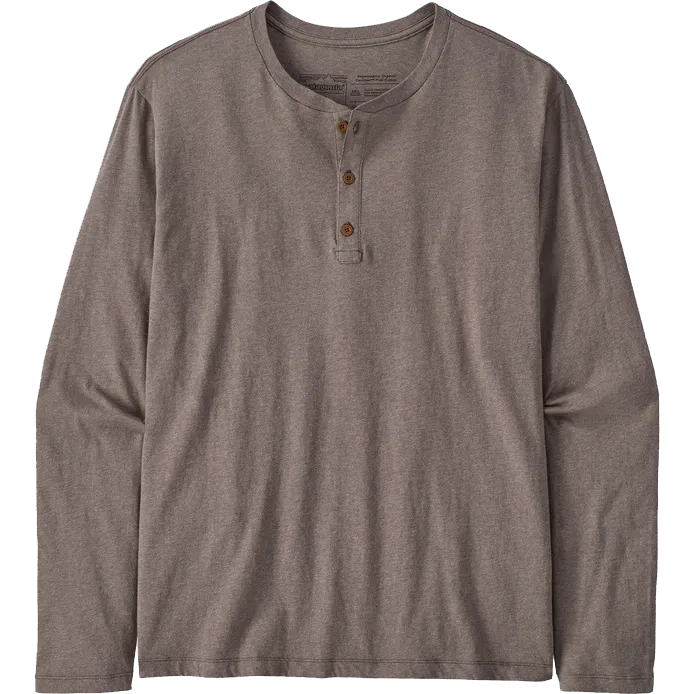 Men's Organic Cotton Lightweight Henley Free Shape SmoothInnerLining