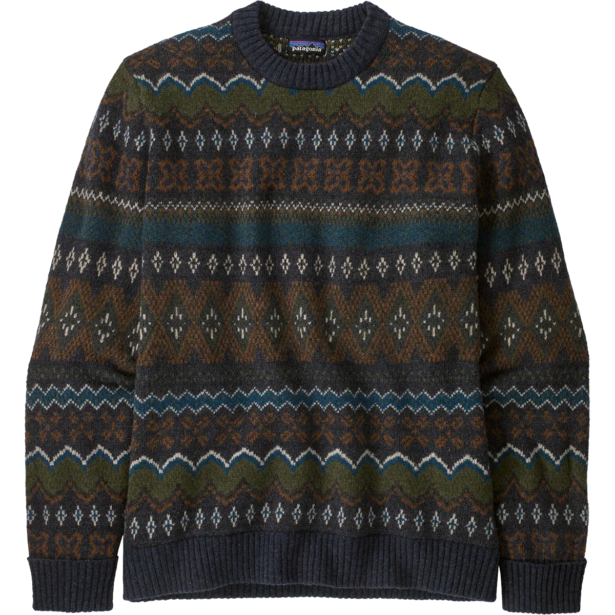 Men's Recycled Wool-Blend Sweater Fresh Glow River Flow