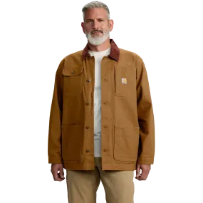 Men's Rugged Flex Duck Loose Fit Chore Coat Weekend Look Gentle Glow