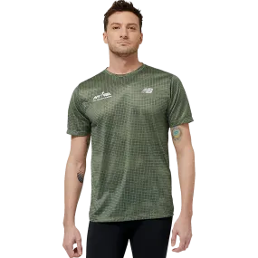 Club Mode Men's Run For Life Printed Impact Run Short Sleeve
