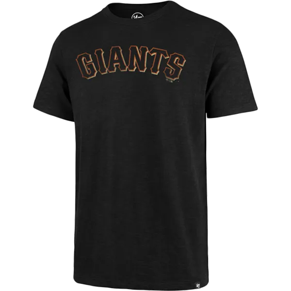 Swim Easy Flexible Hemline Men's SF Giants Grit Wordmark Tee