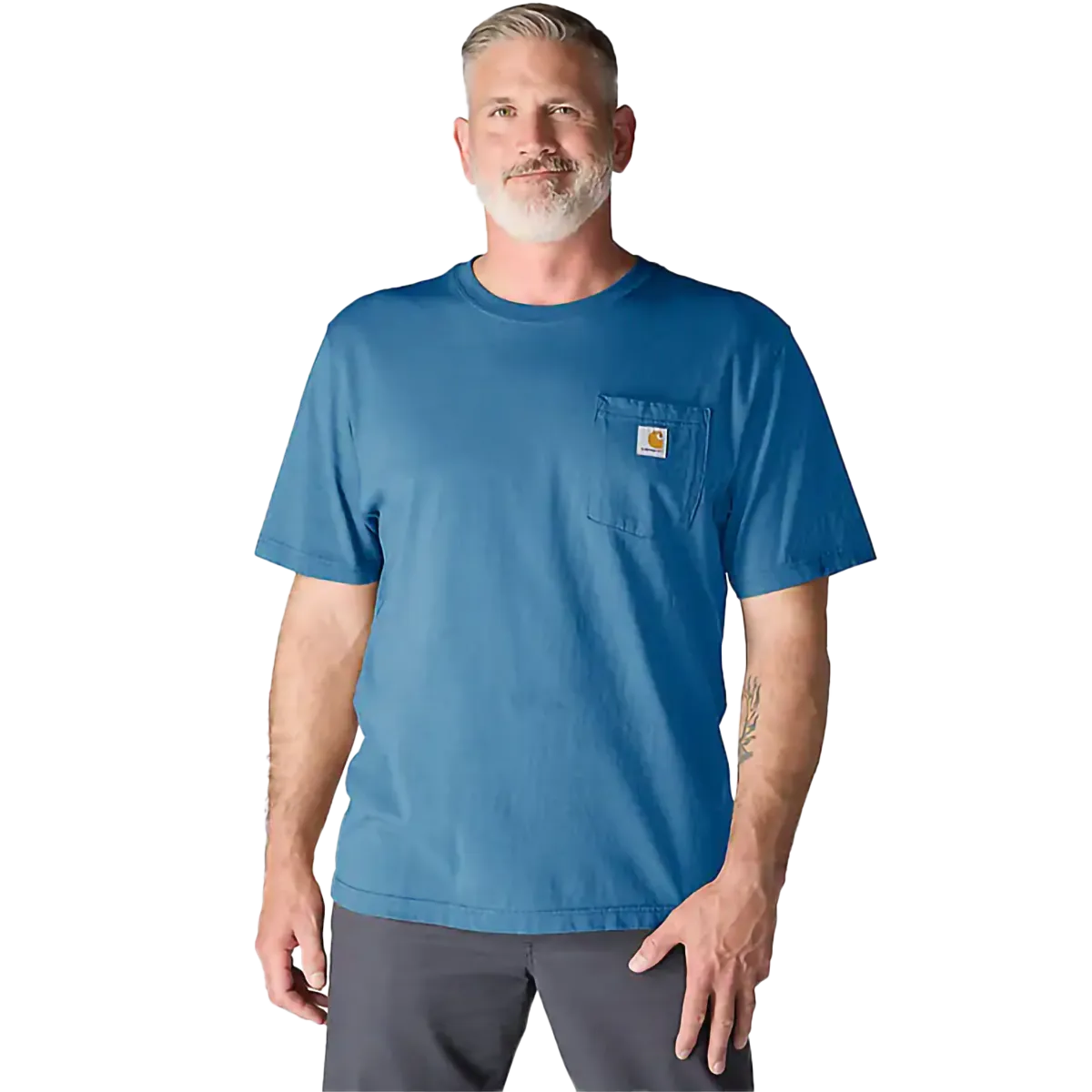 Men's Short-Sleeve Workwear Pocket T-Shirt Snow Core
