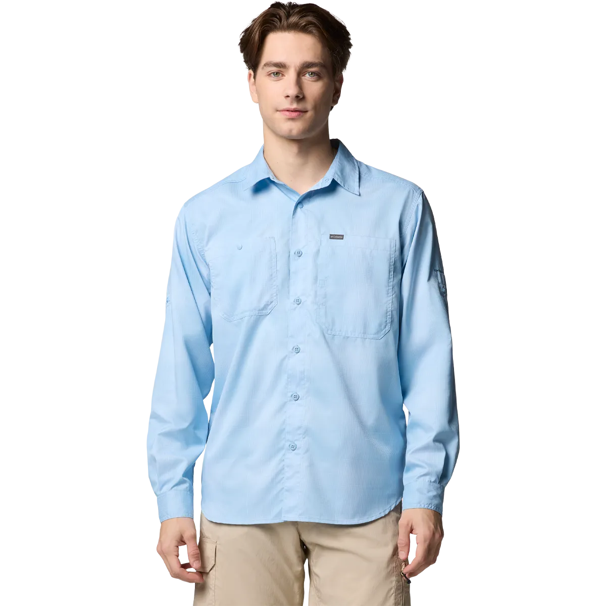 SmoothFinish Men's Silver Ridge Utility Lite Plaid Long Sleeve