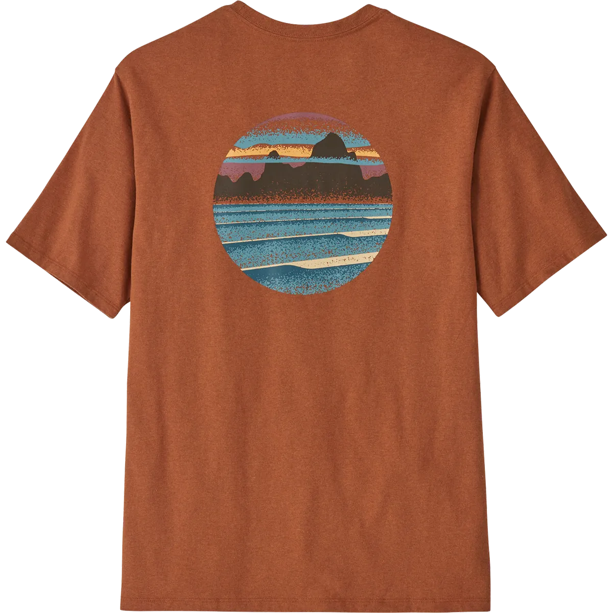 warm fleece Men's Skyline Stencil Responsibili-Tee