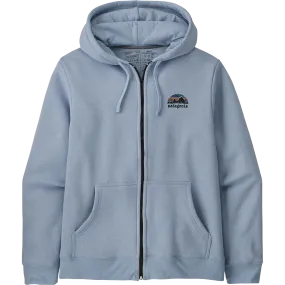 Men's Skyline Stencil Uprisal Full Zip Hoody Handmade Glow