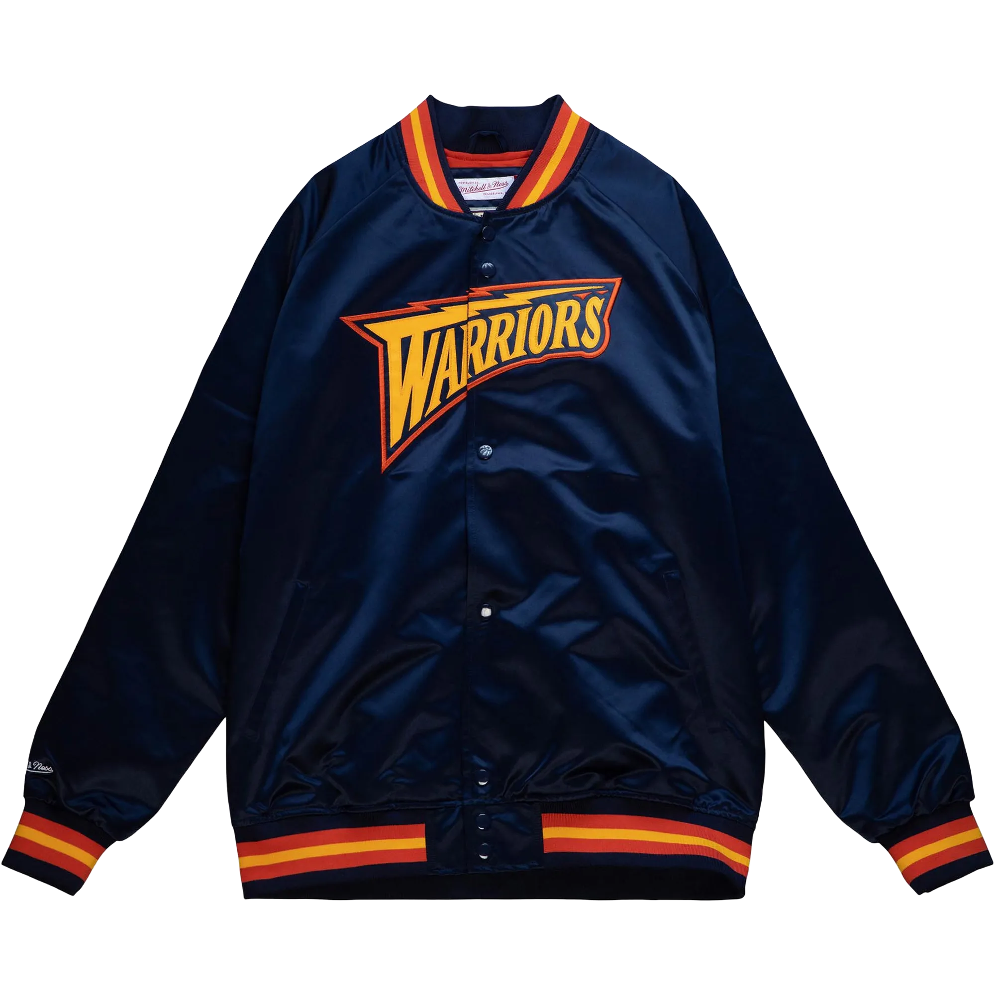 Men's Warriors Lightweight Satin Vintage Logo Jacket quality venue
