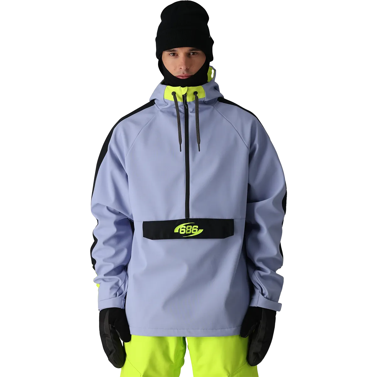 Comfort waistband Flexible Fabric Blend Men's Waterproof Anorak